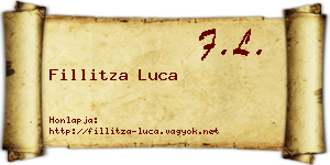 Fillitza Luca névjegykártya